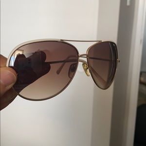 White aviator sunglasses